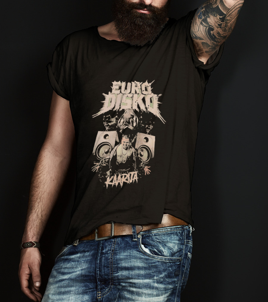 Euro Disko Kaarija Music Speakers And Dance Party T-Shirt
