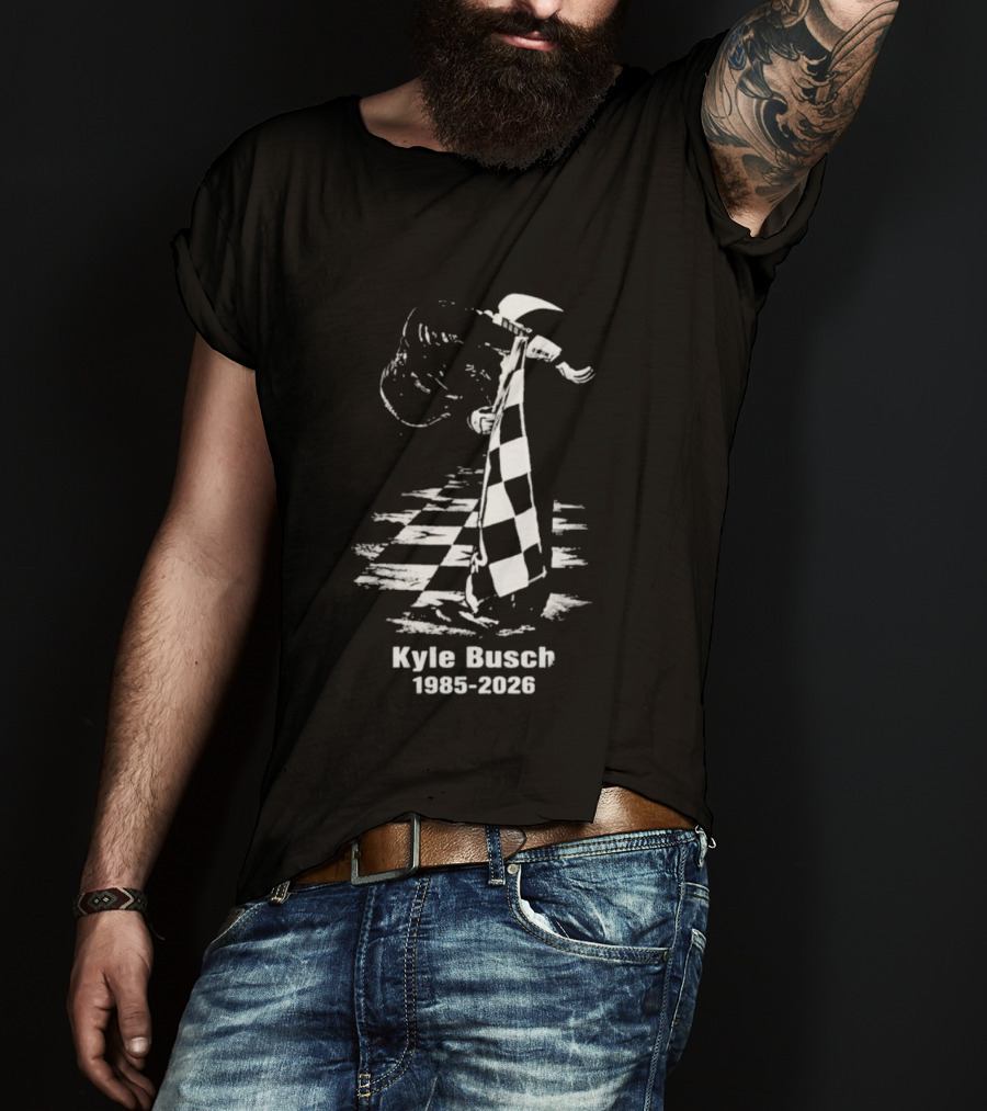 Kyle Busch 1985 2026 Memorial Rowdy Legend T-Shirt
