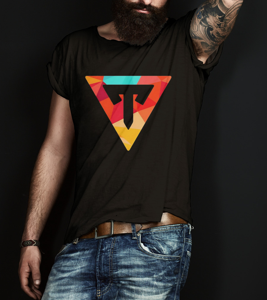 Typical Gamer Logo Colorful Triangular T-Shirt