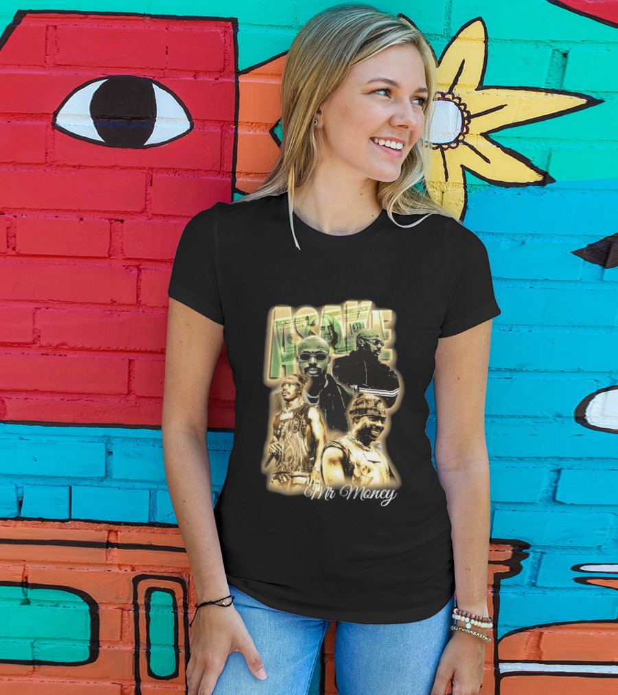 Asake Mr Money Music Artist Collage With Stylish Sunglasses And Fashionable Outfits T-Shirt