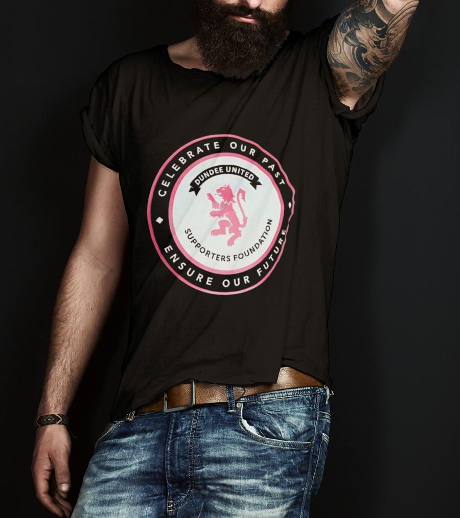 Dundee United Celebrate Our Past Ensure Our Future Supporters Foundation Lion Crest T-Shirt
