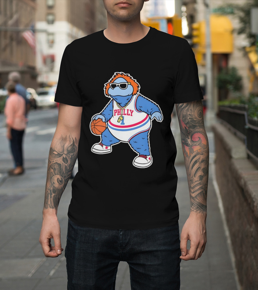 Philly Hoops Monster 76ers Hip Hop T-Shirt