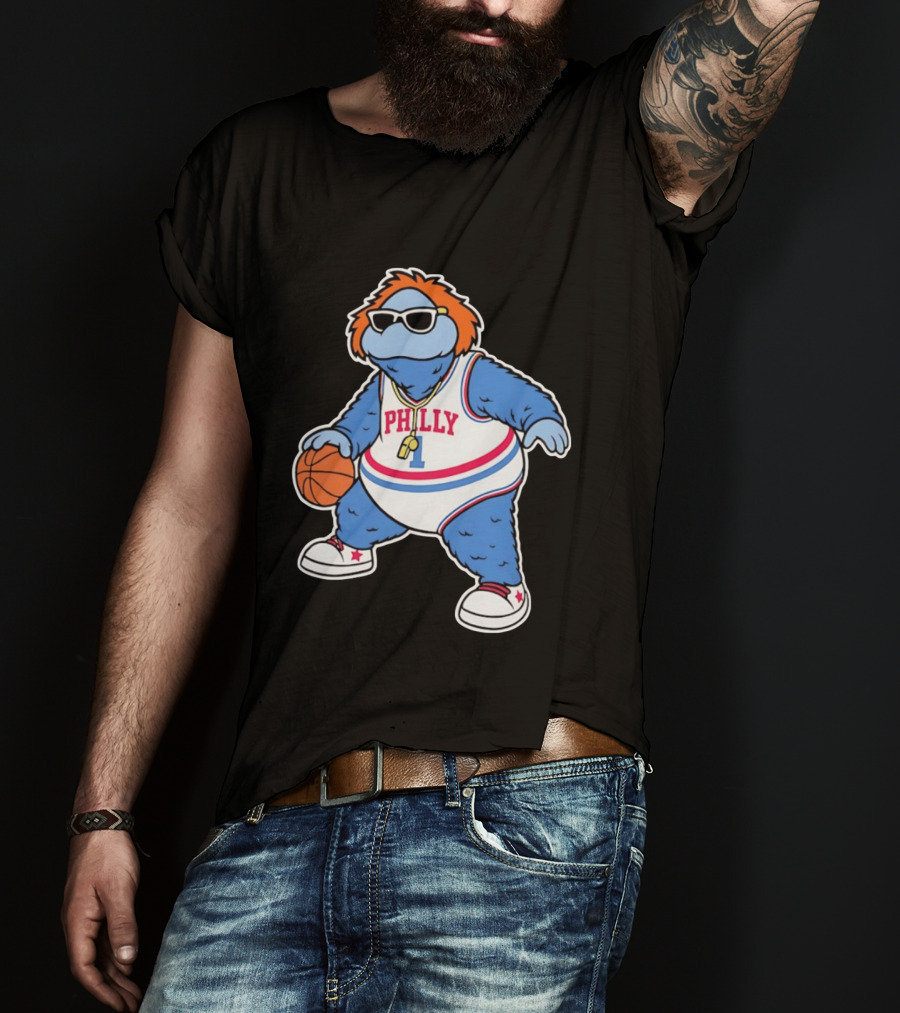 Philly Hoops Monster 76ers Hip Hop T-Shirt