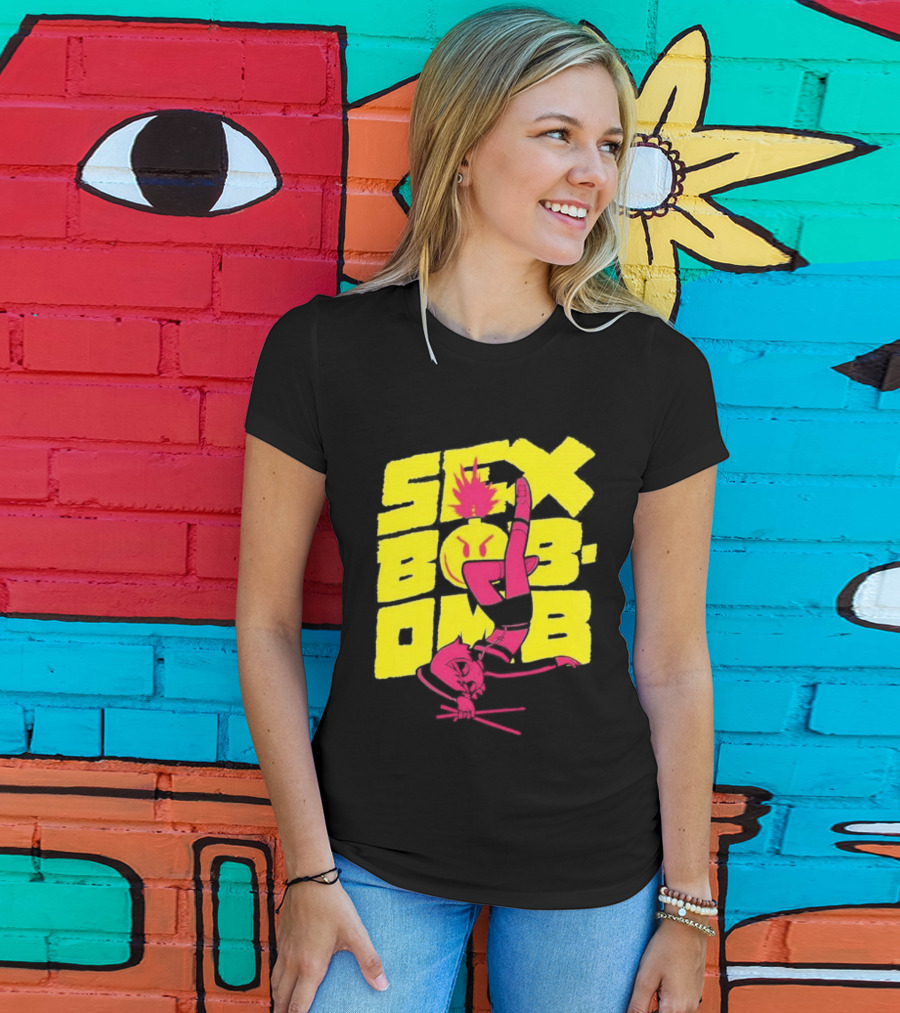 Scott Pilgrim Vol 3 Infinite Sadness 20th Anniversary Sex Bob Omb Explosion T-Shirt