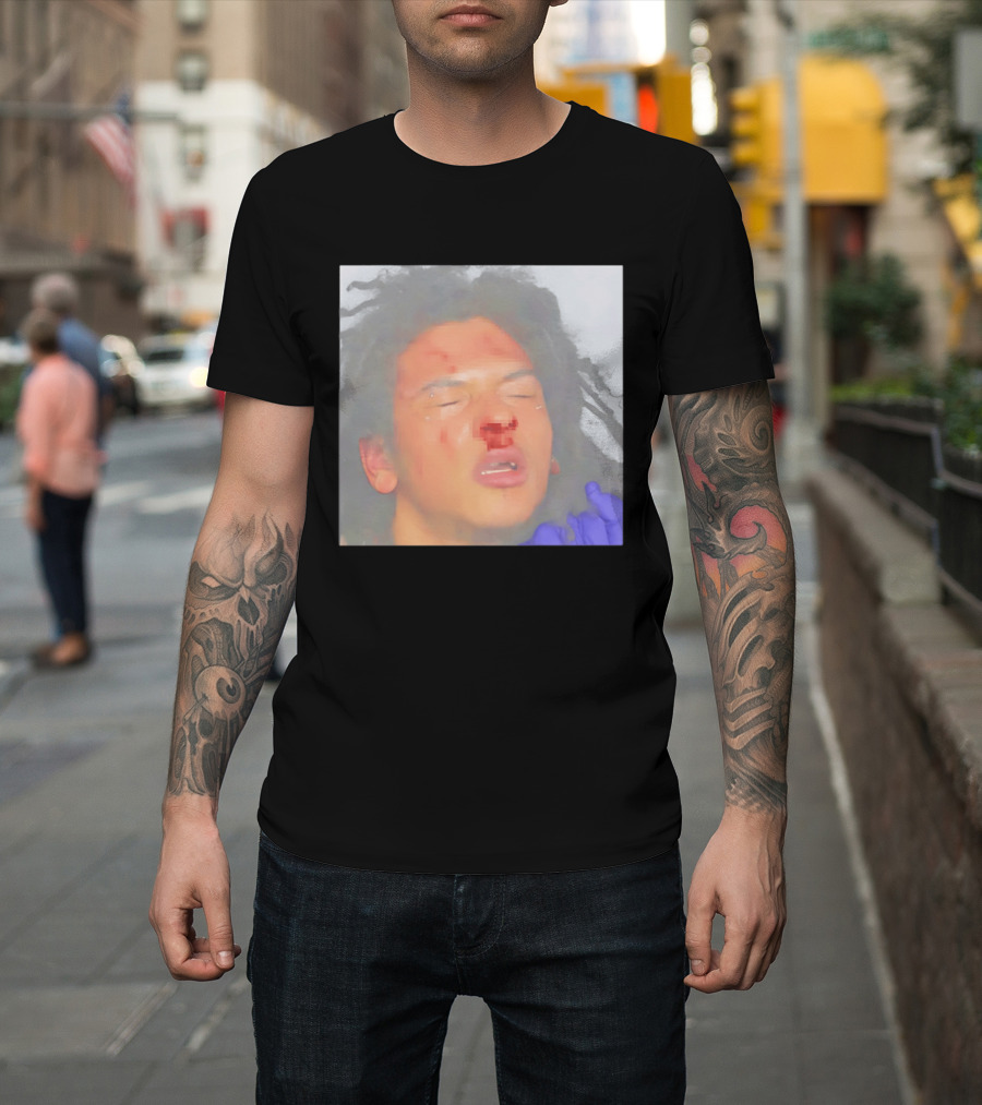 John Doe Unknown Player Generic Team Bloody Face T-Shirt