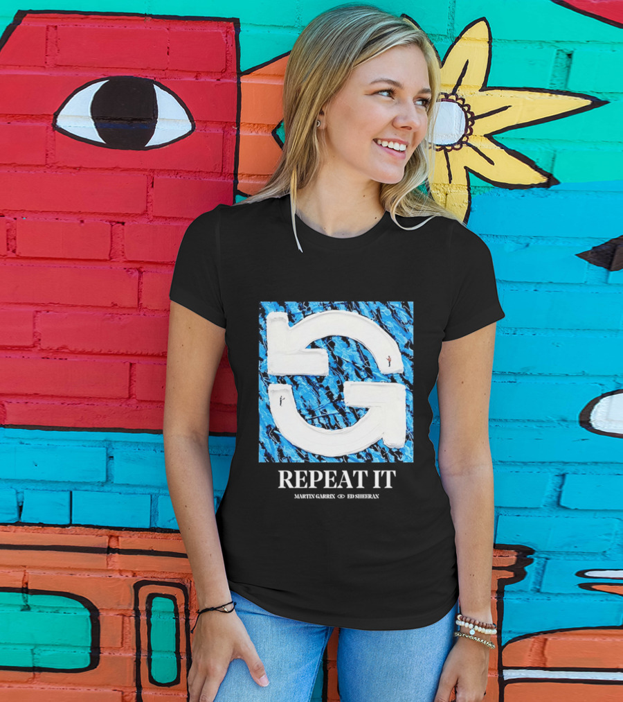 Martin Garrix Ed Sheeran Repeat It Blue Creative Collaboration T-Shirt