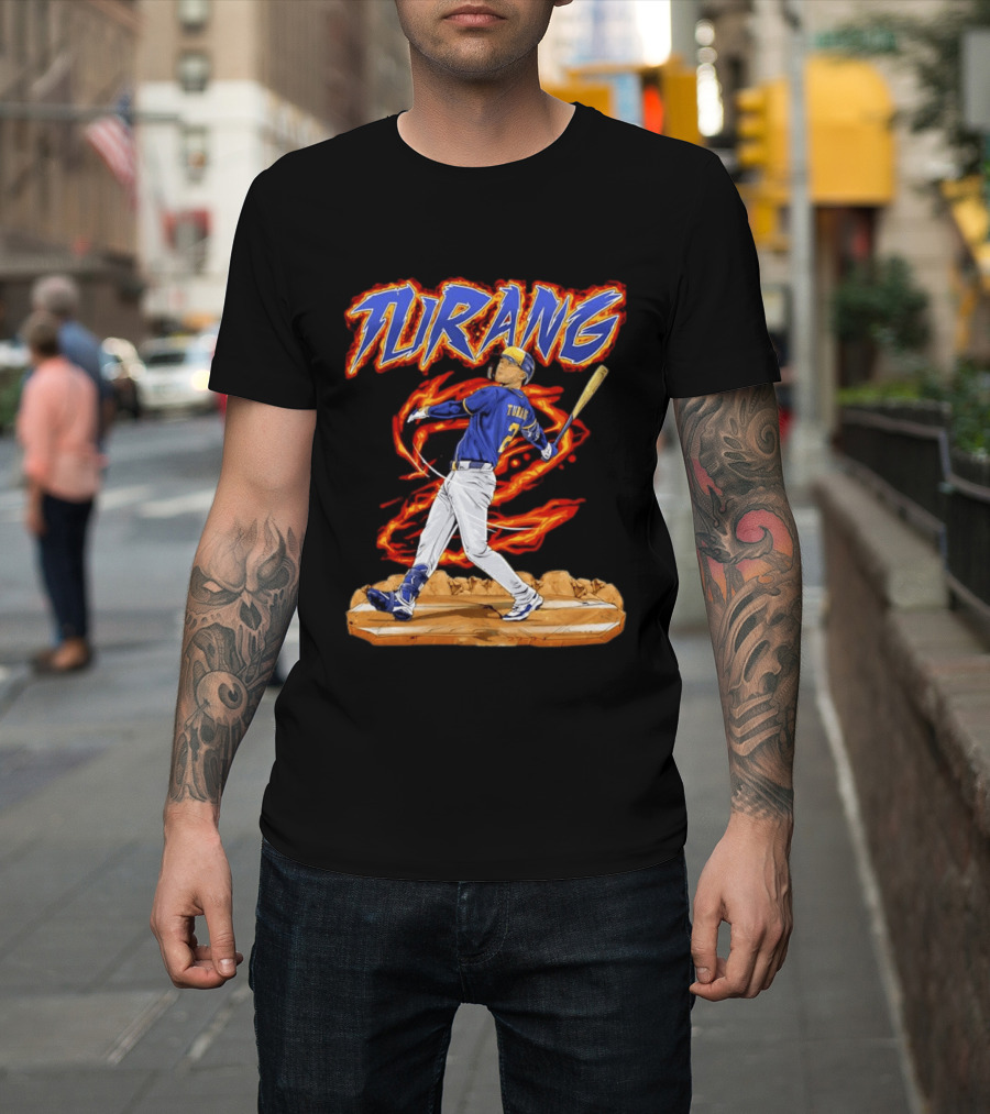 Milwaukee Brewers Brice Turang Number 2 Planet Brewers T-Shirt