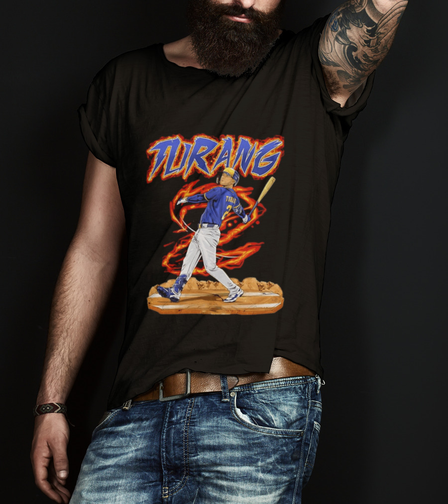 Milwaukee Brewers Brice Turang Number 2 Planet Brewers T-Shirt