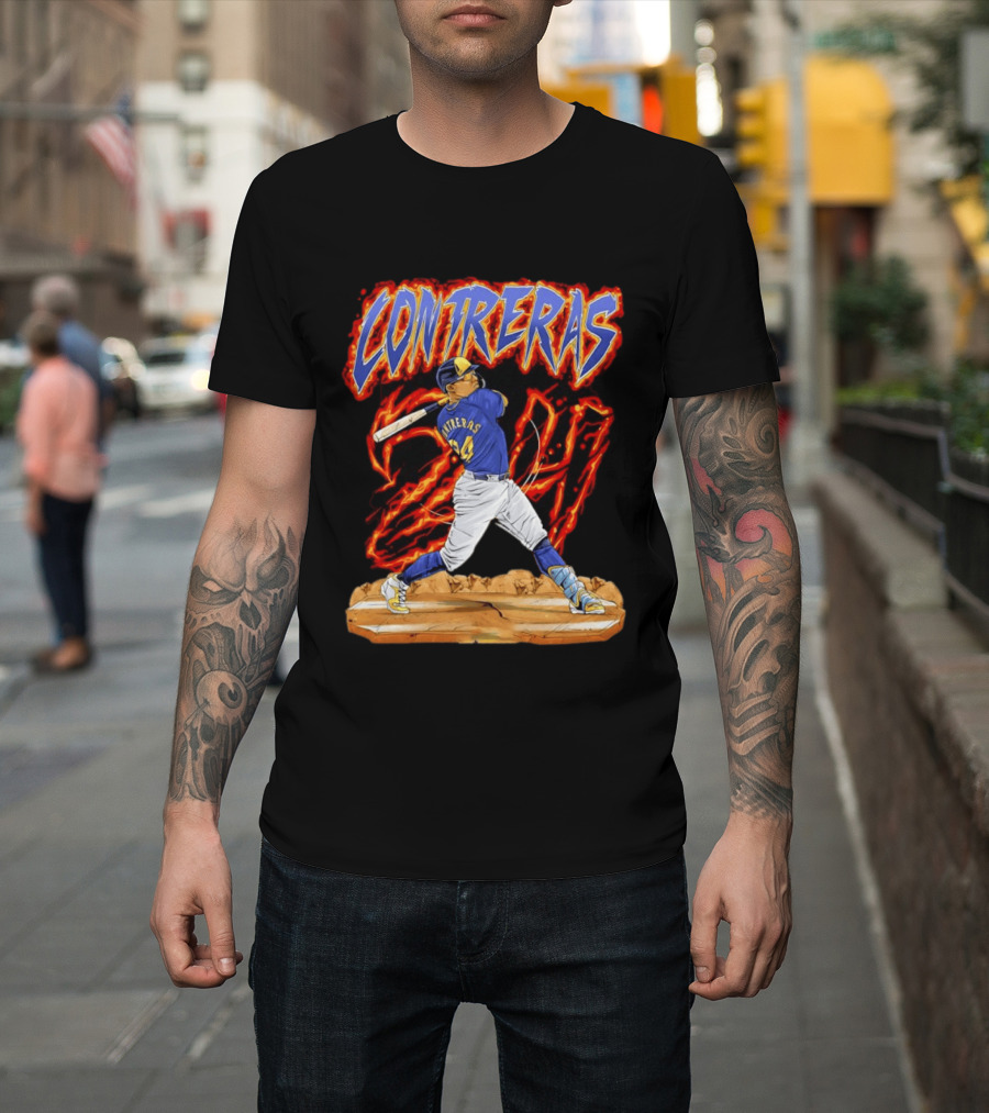 CONTRERAS Milwaukee Brewers Baseball 24 T-Shirt
