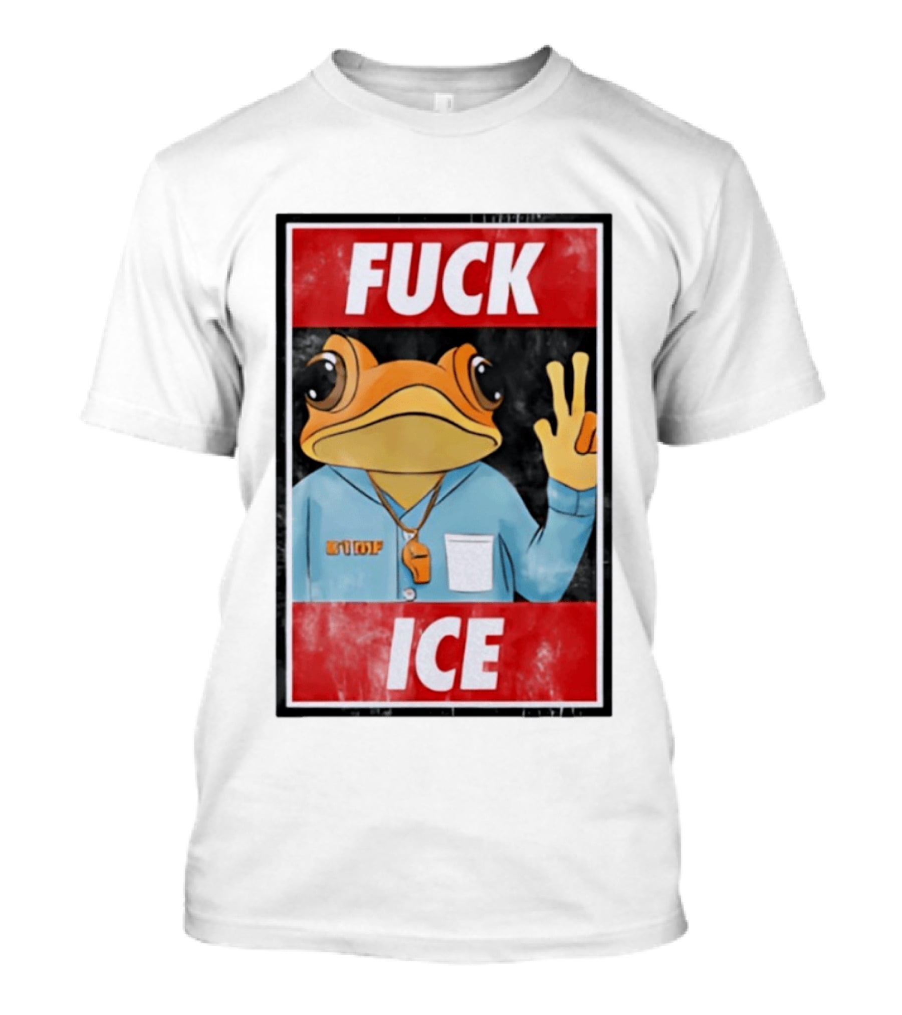 Fuck ICE DTMF Frog Whistle New York Knicks Player Basketball Sports T-Shirt