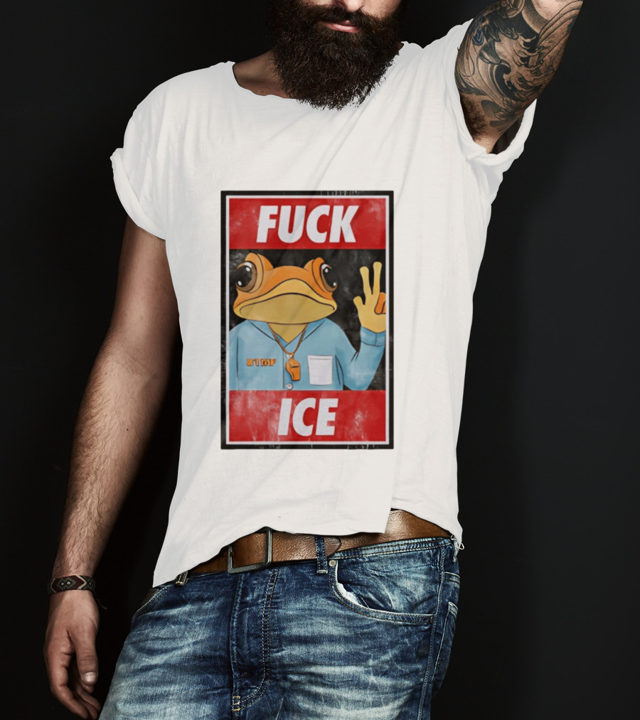 Fuck ICE DTMF Frog Whistle New York Knicks Player Basketball Sports T-Shirt