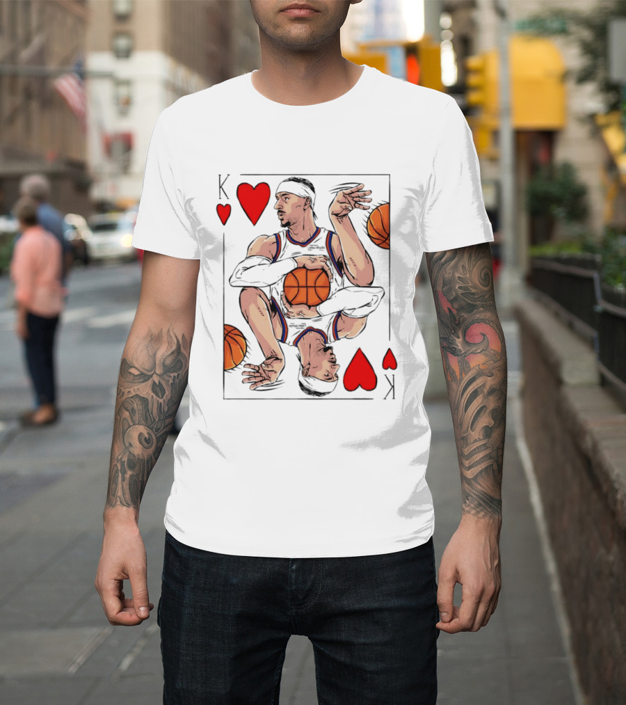 Josh Hart New York Knicks King Of Hearts NBA Card T-Shirt