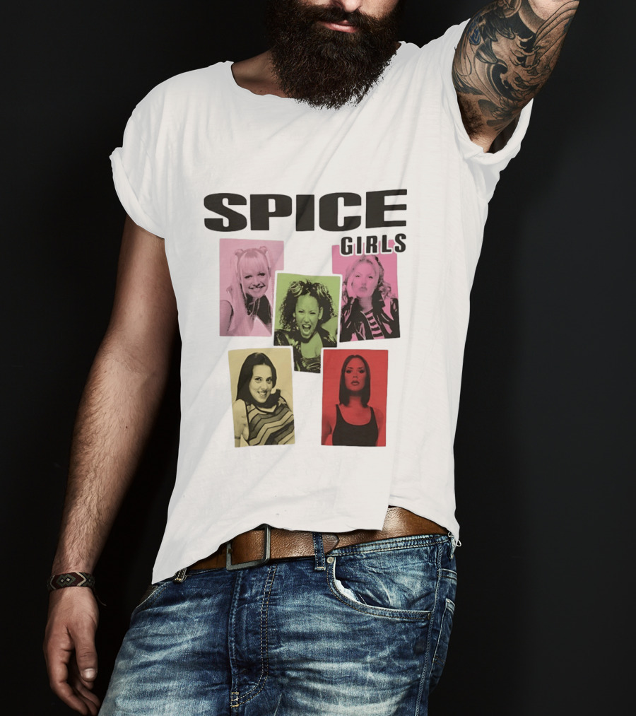 Spice Girls Emma Mel B Geri Mel C Victoria T-Shirt