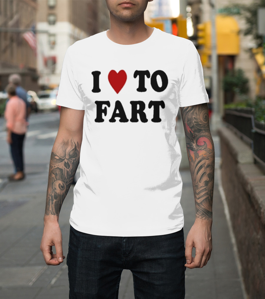 I Heart To Fart Bert Blyleven Humor T-Shirt