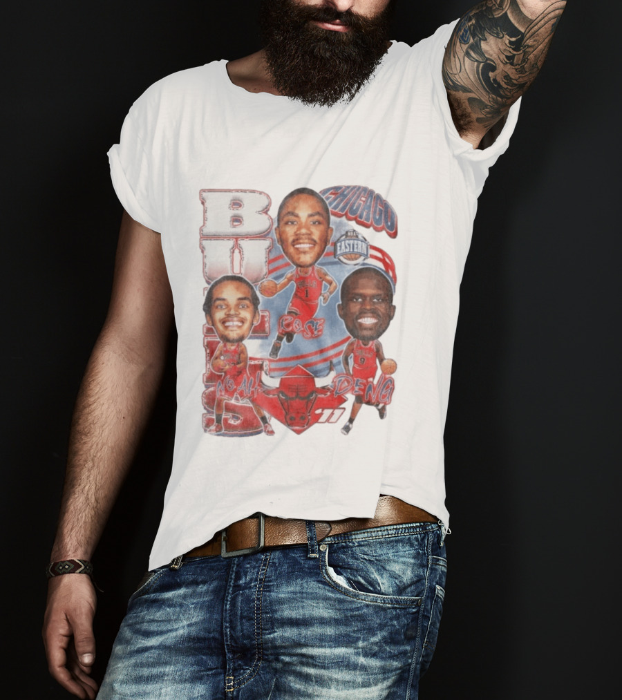 Chicago Bulls Noah Rose Deng NBA Eastern Conference Basketball Stars 11 T-Shirt