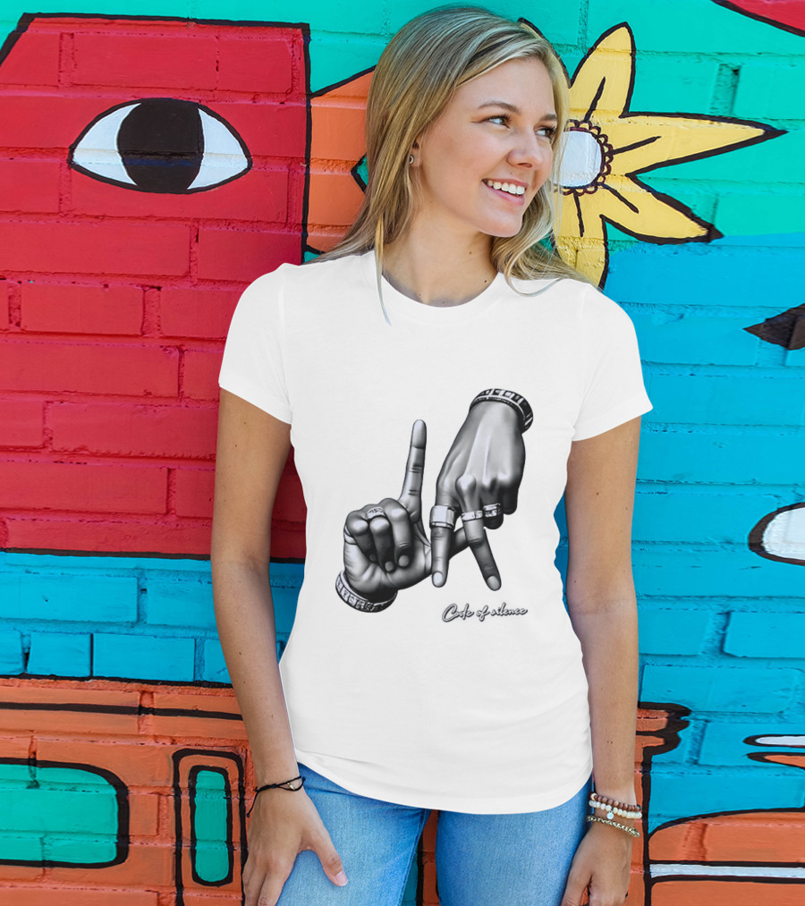 Code Of Silence LA Hand Gesture T-Shirt