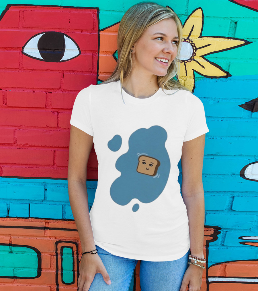 New Soggy Toast Another Spill Happy Bread In Puddle T-Shirt