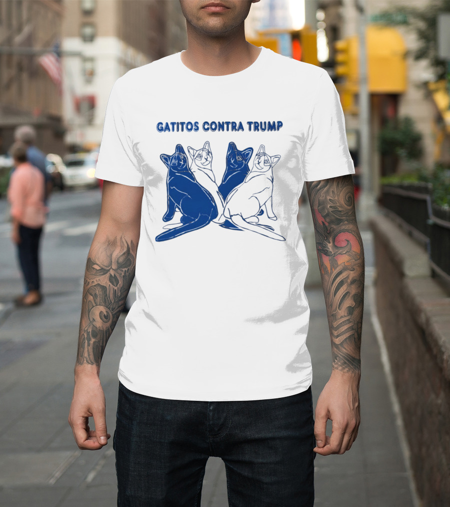 Gatitos Contra Trump Sphynx Cats T-Shirt