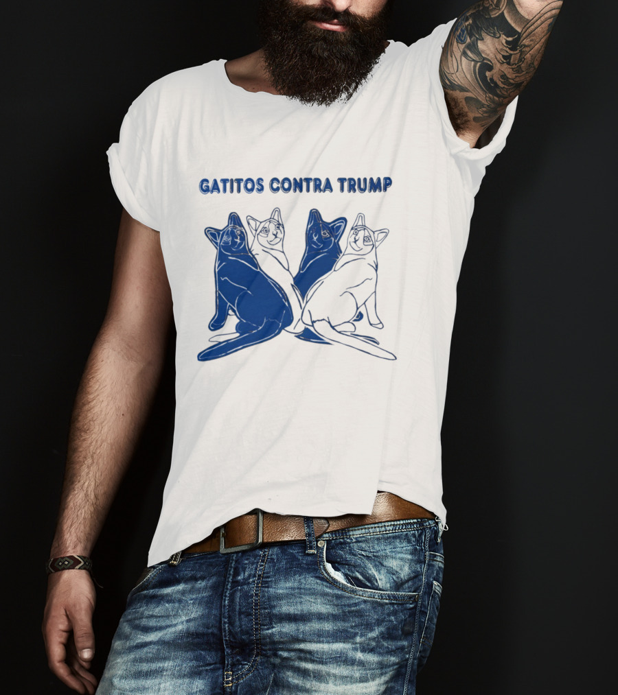 Gatitos Contra Trump Sphynx Cats T-Shirt