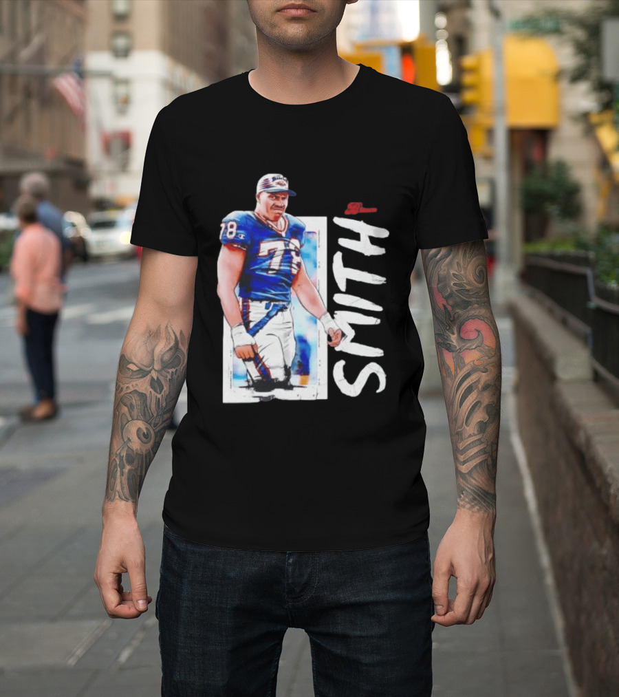 Buffalo Bills Bruce Smith 78 Sack Man NFL Legends T-Shirt