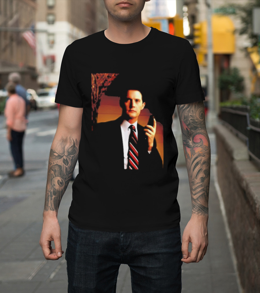 Dale Cooper Twin Peaks Iconic Red Room Aesthetic T-Shirt