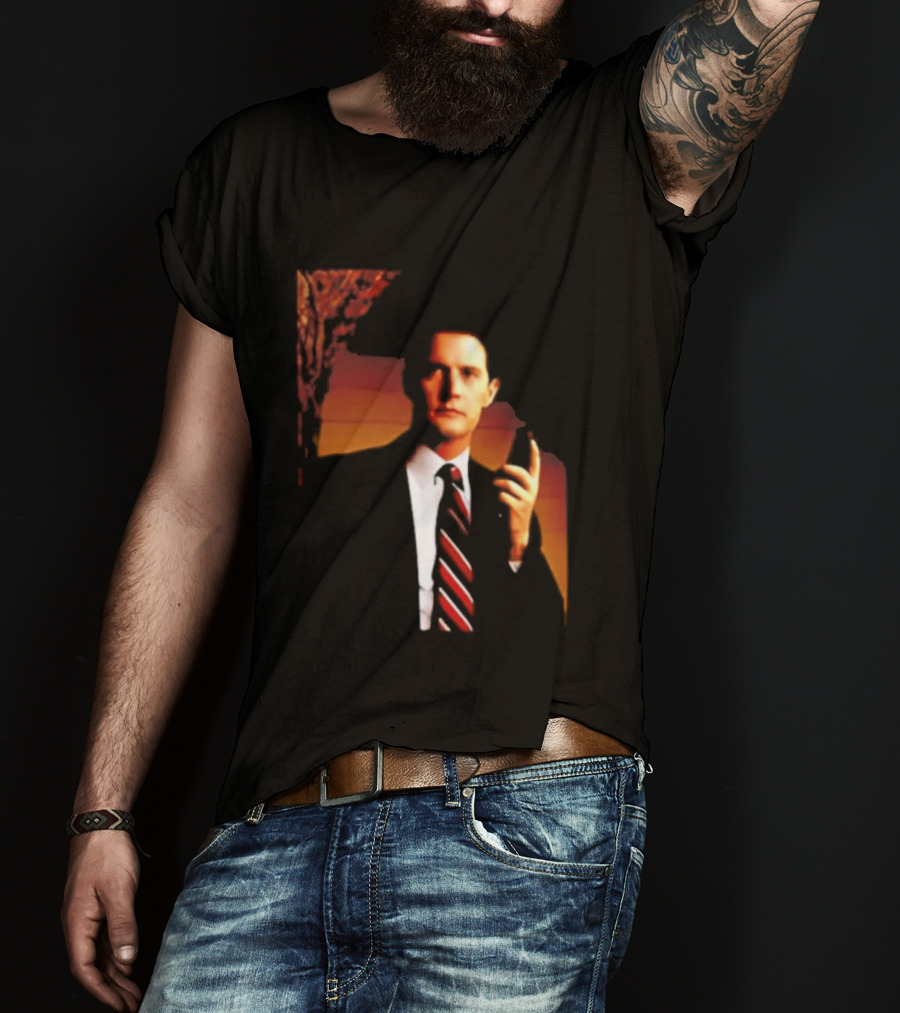 Dale Cooper Twin Peaks Iconic Red Room Aesthetic T-Shirt