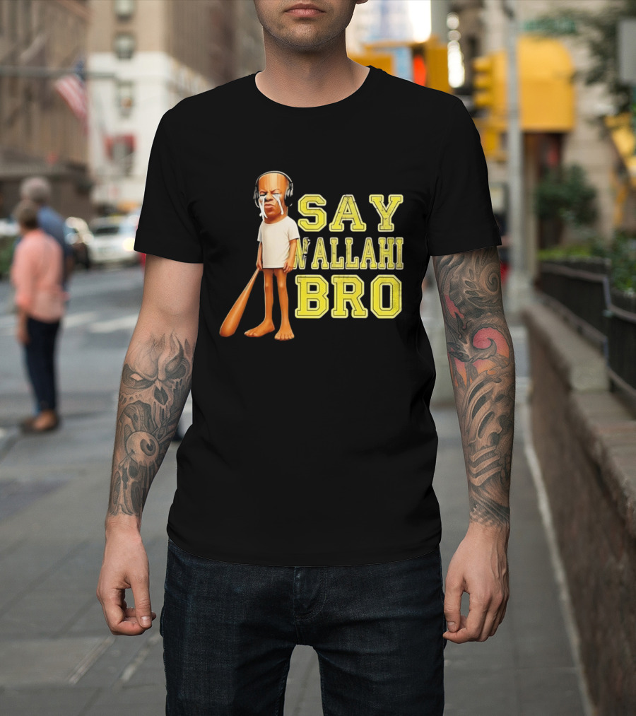 Tyler The Creator Say Wallahi Bro Baseball Bat T-Shirt