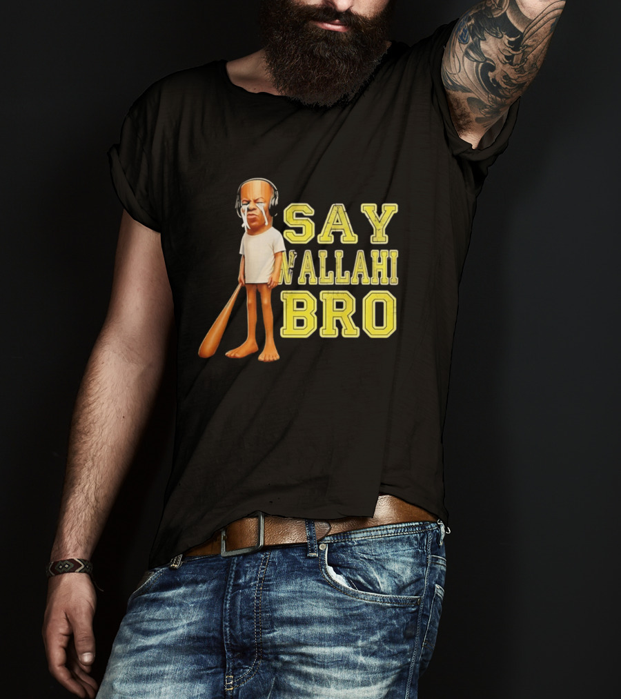 Tyler The Creator Say Wallahi Bro Baseball Bat T-Shirt