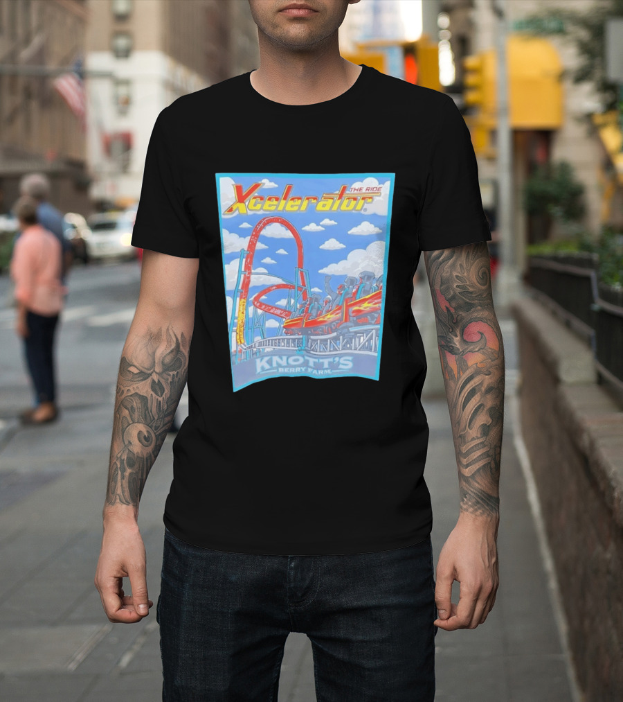 Knott's Berry Farm Xcelerator The Ride Roller Adventure T-Shirt