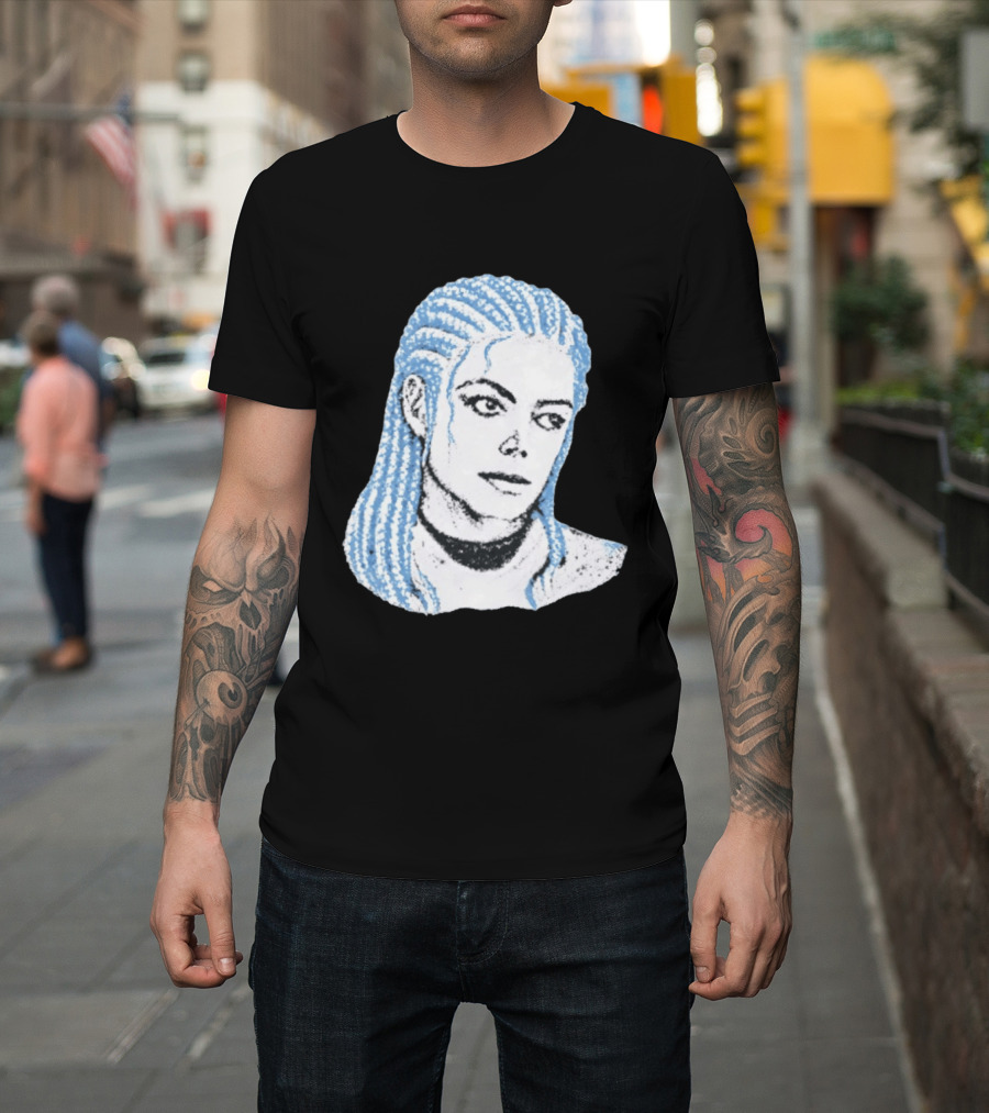 Iceman And MJ Braided Style Fusion T-Shirt