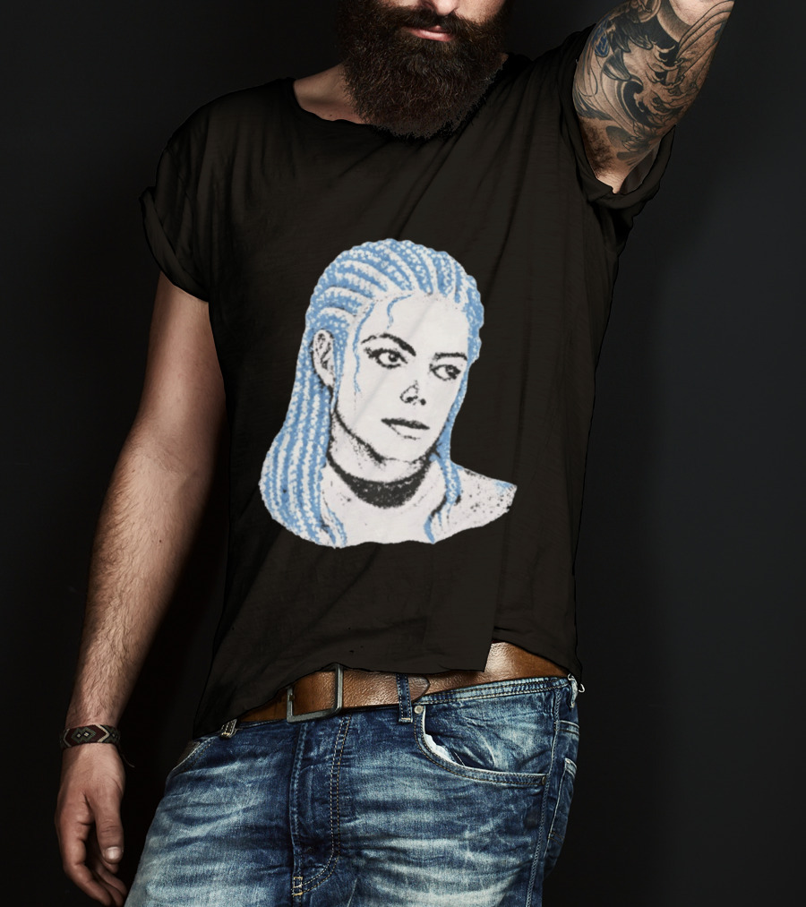 Iceman And MJ Braided Style Fusion T-Shirt