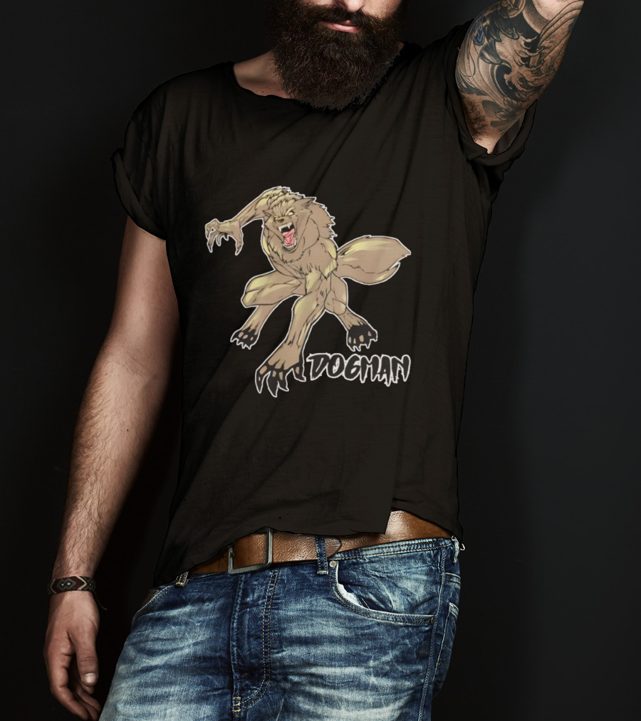 Dogman Muscular Werewolf Creature T-Shirt