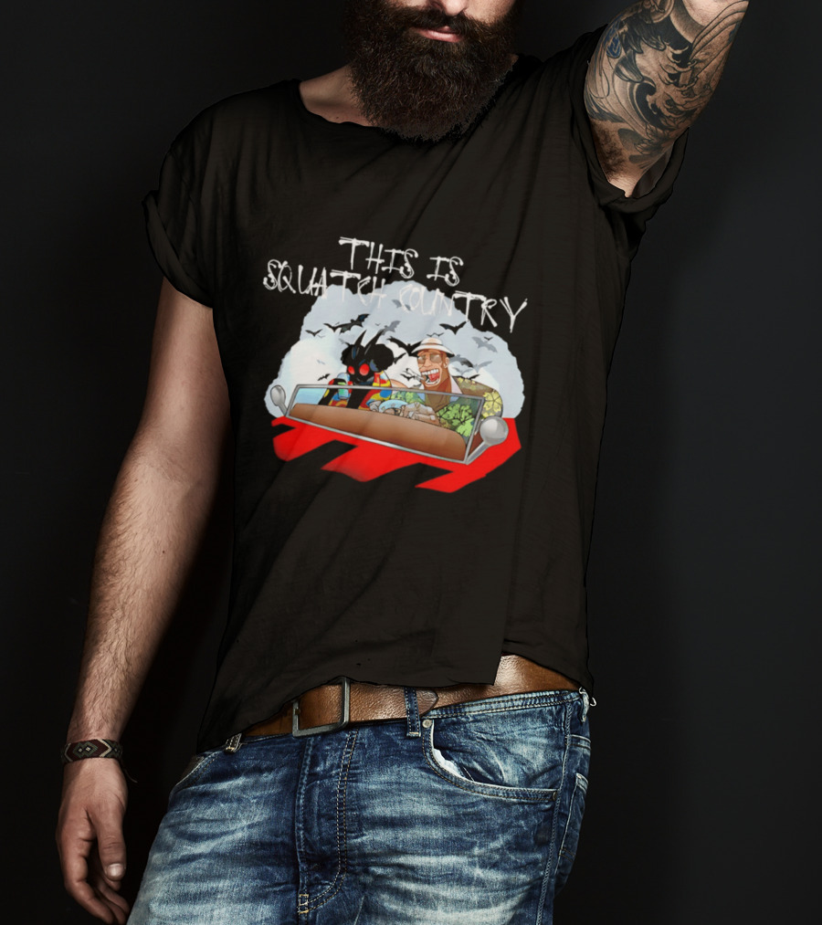 This Is Squatch Country Cryptid Chronicles With Mothman And Sasquatch T-Shirt