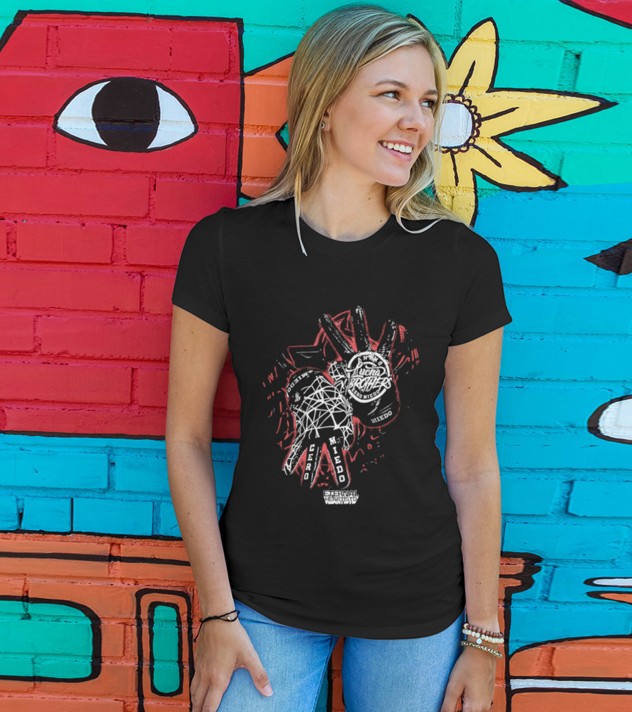 Animo Lucha Brothers Cero Miedo Wrestling Hand Gesture T-Shirt