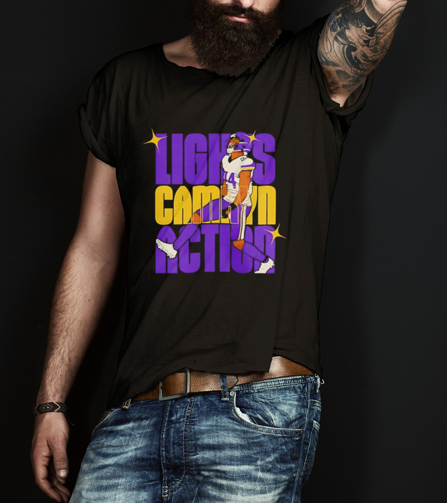 Lights Camryn Action Minnesota Vikings Player 14 T-Shirt