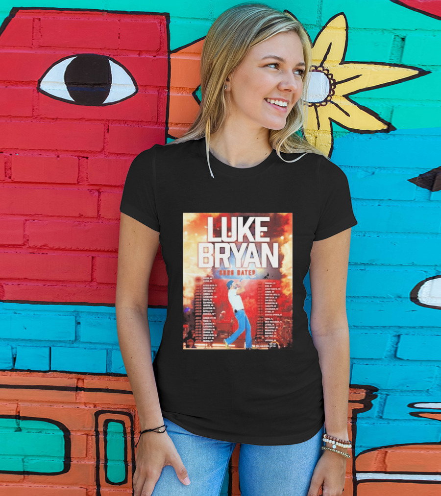 Luke Bryan 2026 Dates Tour Cities Concert Events T-Shirt