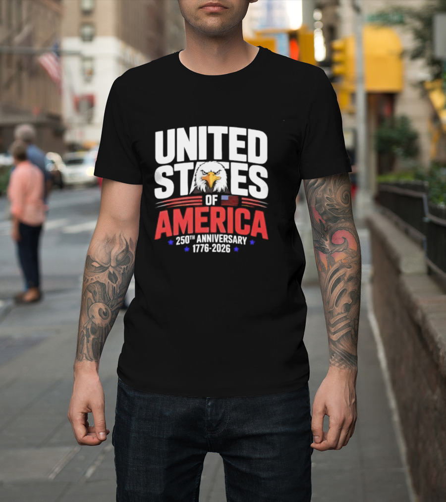 United States Of America 250th Anniversary 1776 2026 Celebration T-Shirt