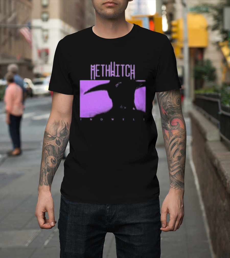 Methwitch Digital Well Records Indwell Mirror T-Shirt