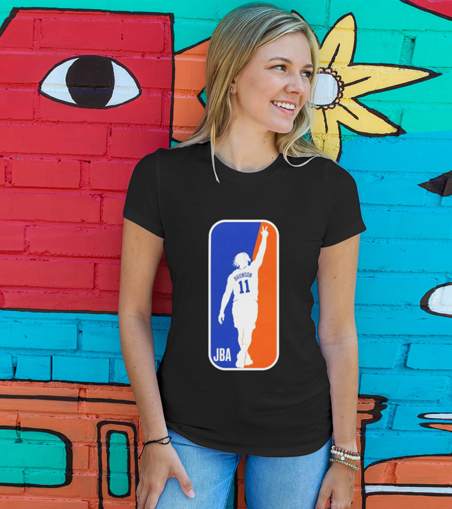 Jalen Brunson 11 JBA Basketball Victory Sign New York T-Shirt