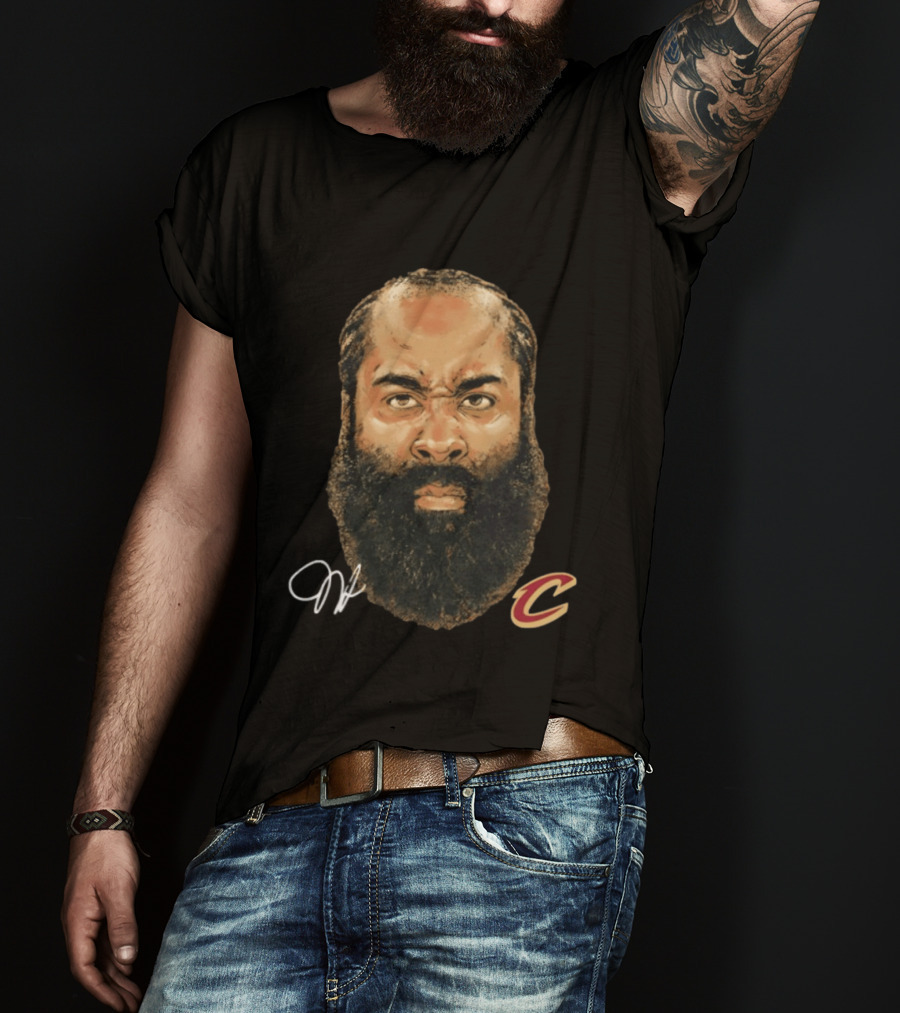 James Harden Cleveland Cavaliers Iconic Beard NBA T-Shirt