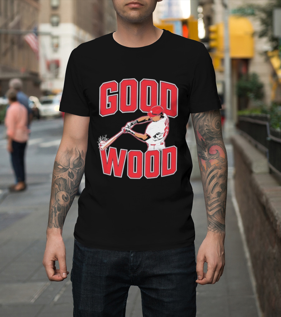 Washington Baseball James Wood Good Wood Slugger Swing T-Shirt