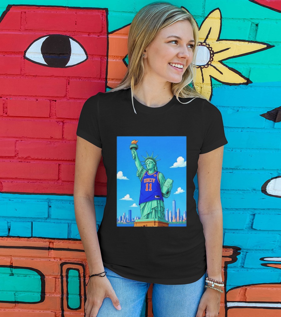 UNCIV 11 Jersey On Statue Of Liberty New York Knicks T-Shirt