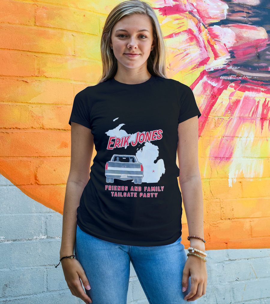 Erik Jones Friends And Family Tailgate Party Jonesboy Legacy Michigan T-Shirt