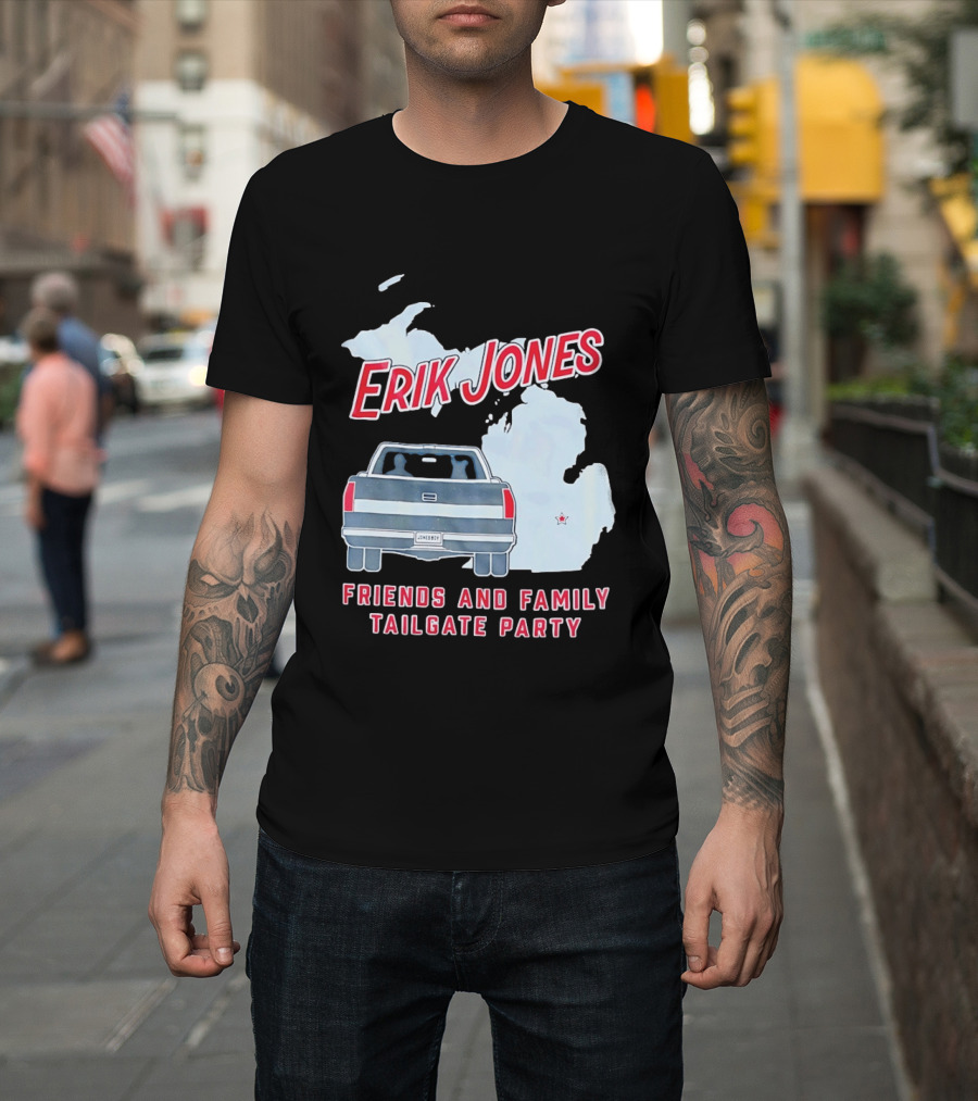Erik Jones Friends And Family Tailgate Party Jonesboy Legacy Michigan T-Shirt