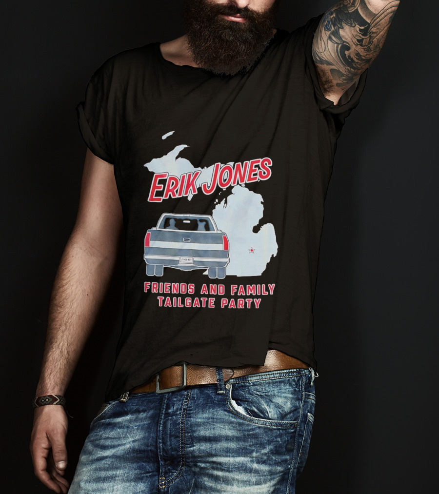Erik Jones Friends And Family Tailgate Party Jonesboy Legacy Michigan T-Shirt
