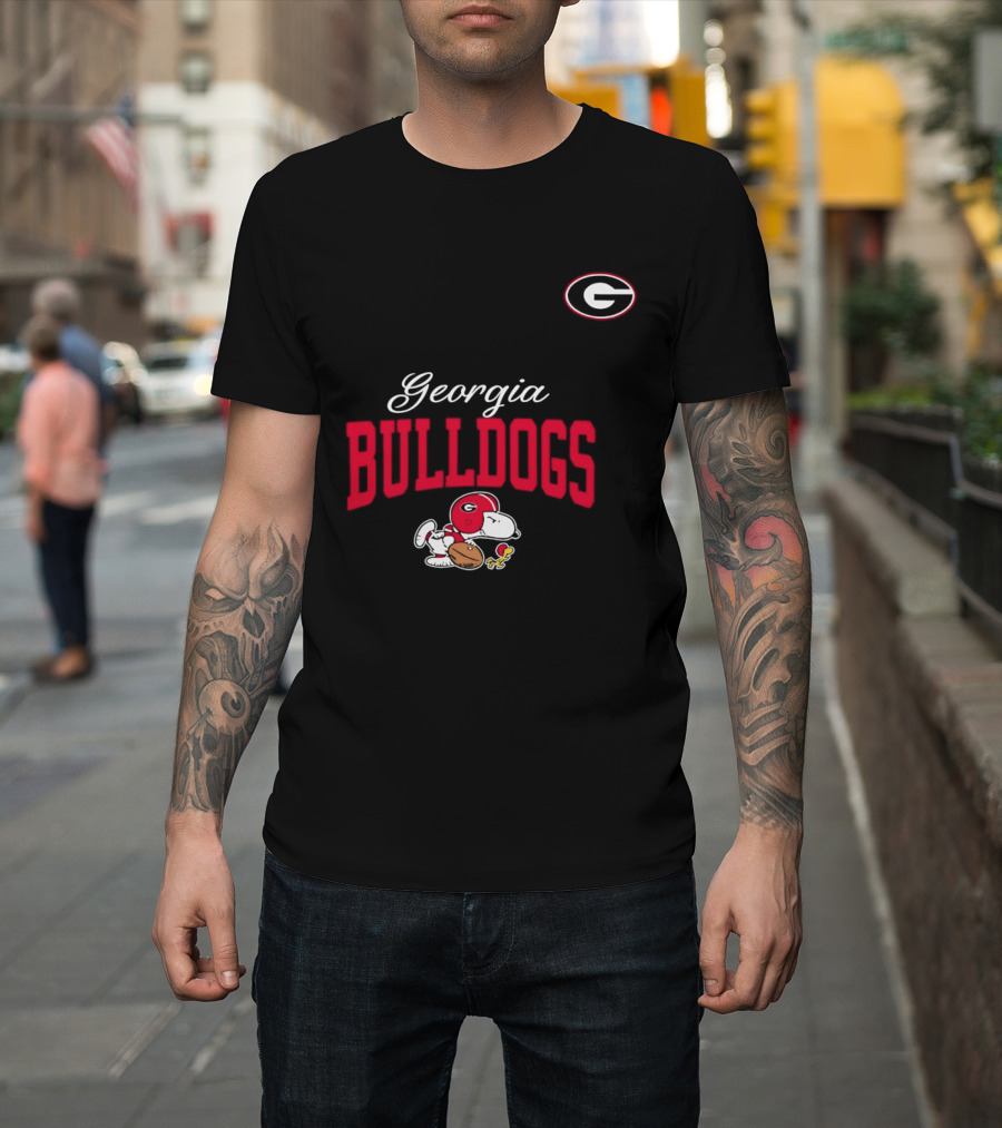 Georgia Bulldogs Snoopy Woodstock Forever Not Just When We Win T-Shirt