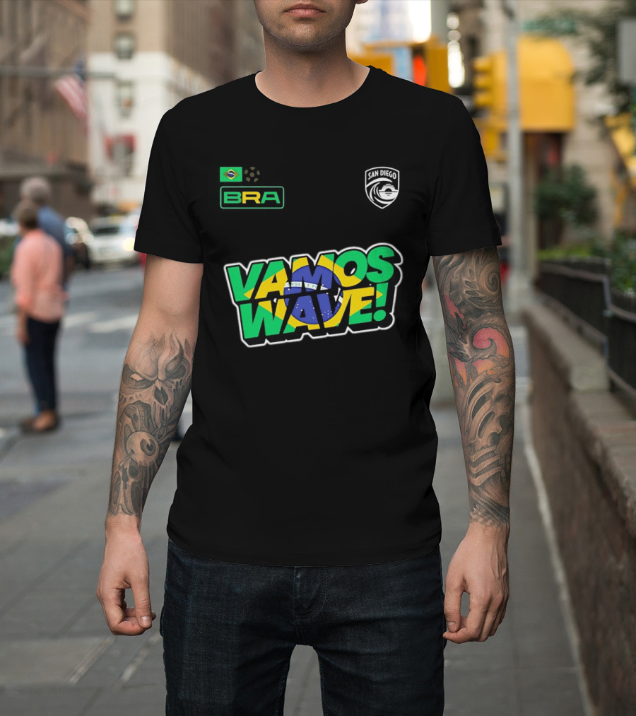 Brazil Vamos Wave San Diego Wave FC 2026 T-Shirt