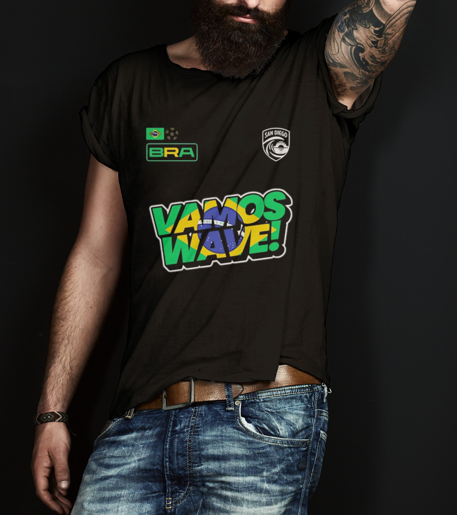 Brazil Vamos Wave San Diego Wave FC 2026 T-Shirt