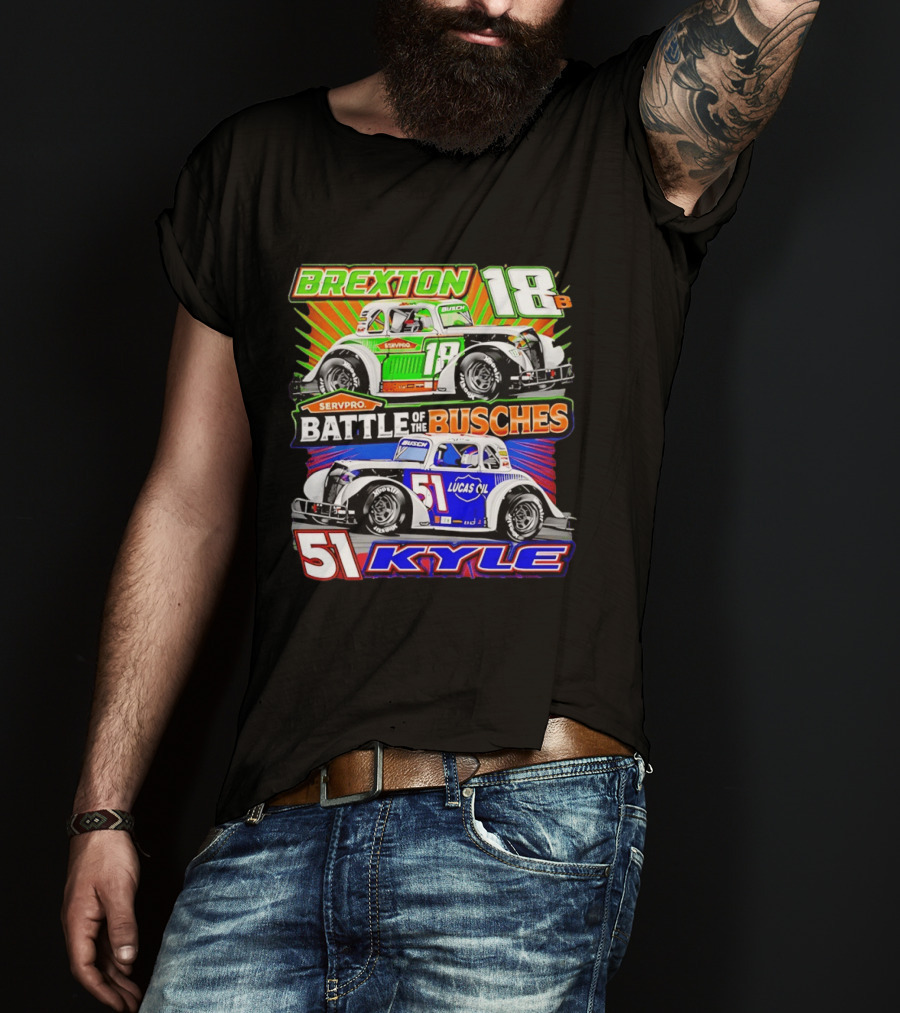 Brexton 18B SERVPRO Battle Of The Busches 51 Kyle Lucas Oil T-Shirt