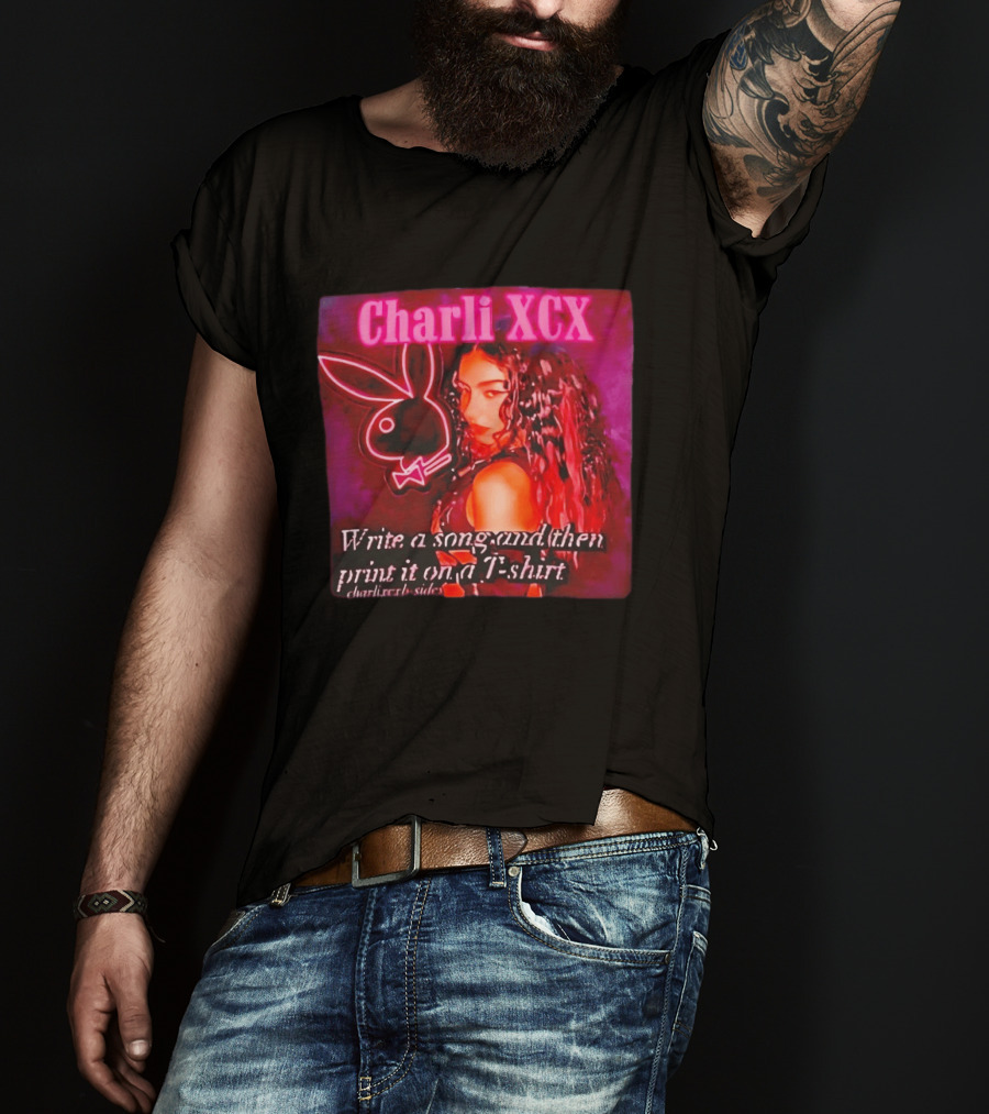 Charli XCX Write A Song And Then Print It On A CharliXCXbySide T-Shirt